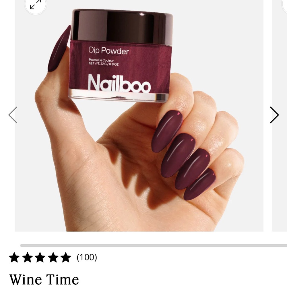 Brand New Nailboo Dip Powder Wine Time